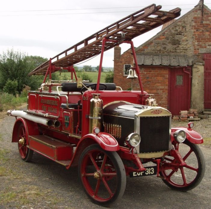 Dennis Ajax 1927 fire engine. This one was supplied to the Benoni Fire Brigade in Johannesburg but its description is a pretty close match for the machine gifted to Penzance Fire Brigade by R.F. Bolitho in March 1928. It was a replacement for a horse-drawn steam pump engine. (photo courtesy of http://www.dennisfire.co.uk/)